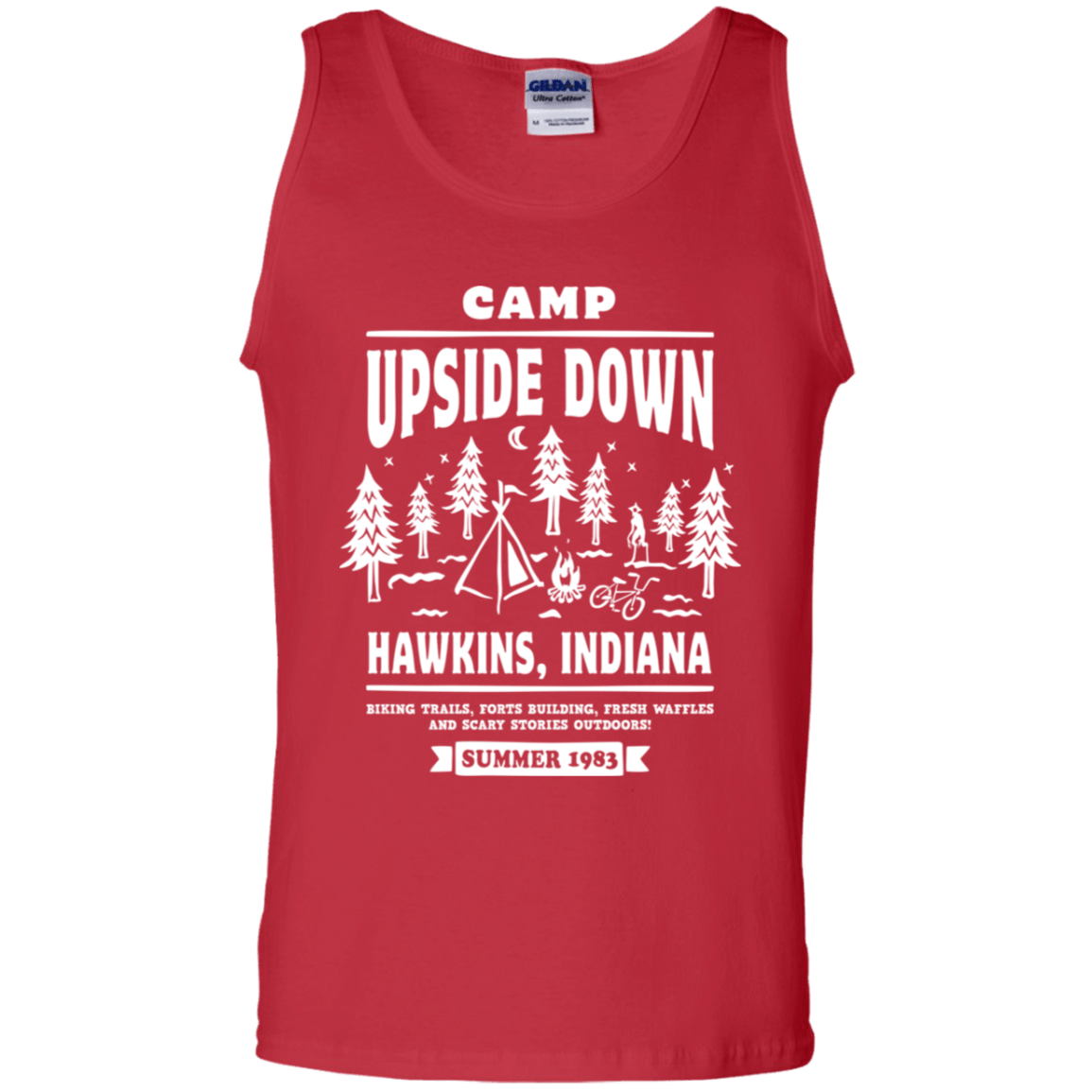 T-Shirts Red / S Camp Upside Down Men's Tank Top