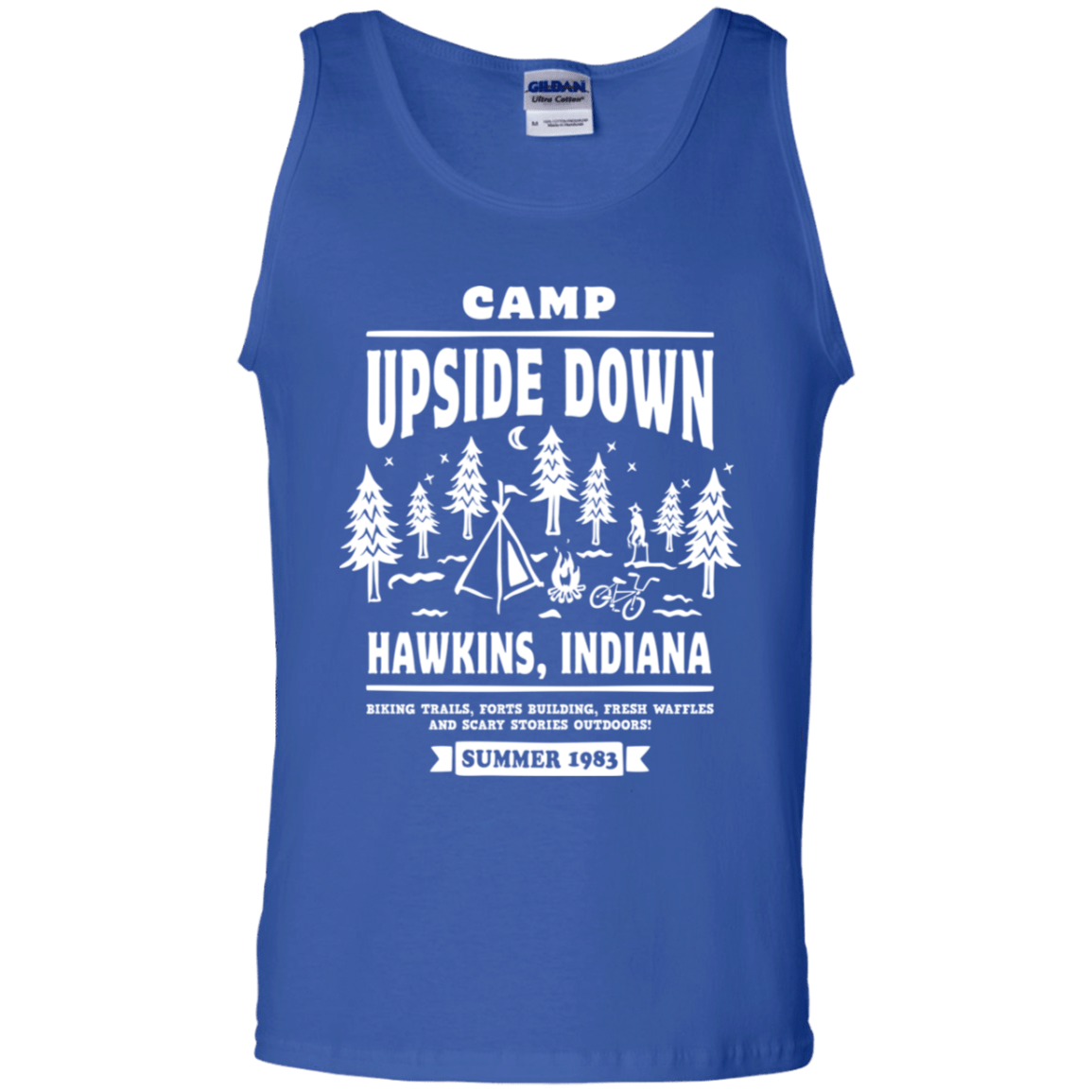 T-Shirts Royal / S Camp Upside Down Men's Tank Top
