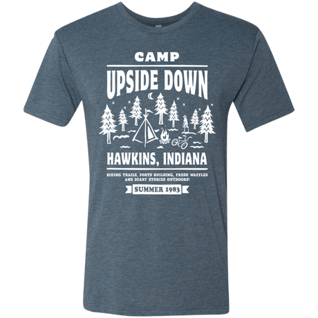 T-Shirts Indigo / S Camp Upside Down Men's Triblend T-Shirt