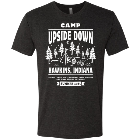 T-Shirts Vintage Black / S Camp Upside Down Men's Triblend T-Shirt