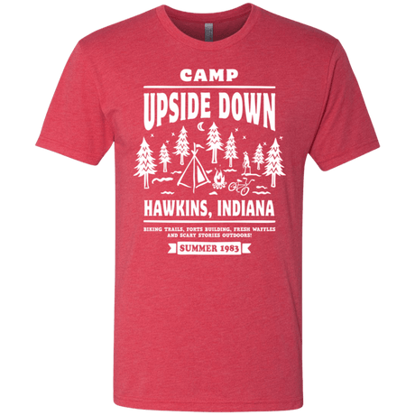 T-Shirts Vintage Red / S Camp Upside Down Men's Triblend T-Shirt
