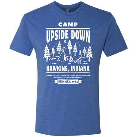 T-Shirts Vintage Royal / S Camp Upside Down Men's Triblend T-Shirt