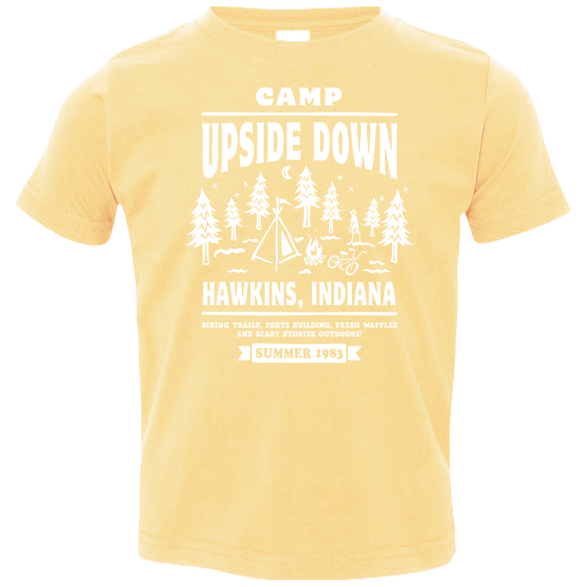 T-Shirts Butter / 2T Camp Upside Down Toddler Premium T-Shirt