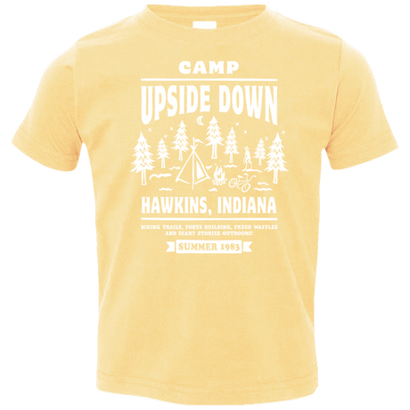 T-Shirts Butter / 2T Camp Upside Down Toddler Premium T-Shirt