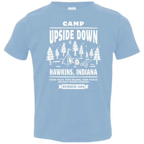 T-Shirts Light Blue / 2T Camp Upside Down Toddler Premium T-Shirt