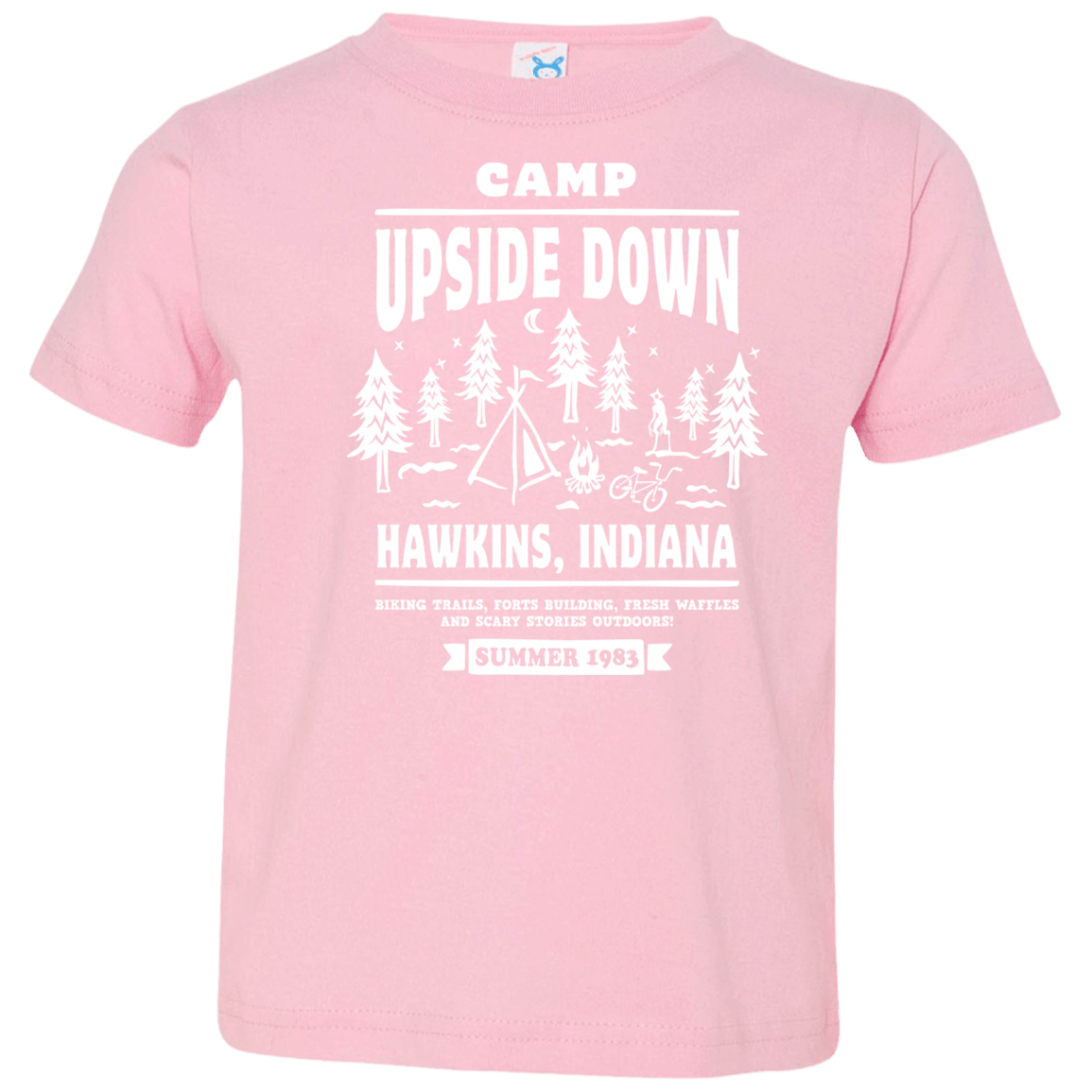 T-Shirts Pink / 2T Camp Upside Down Toddler Premium T-Shirt