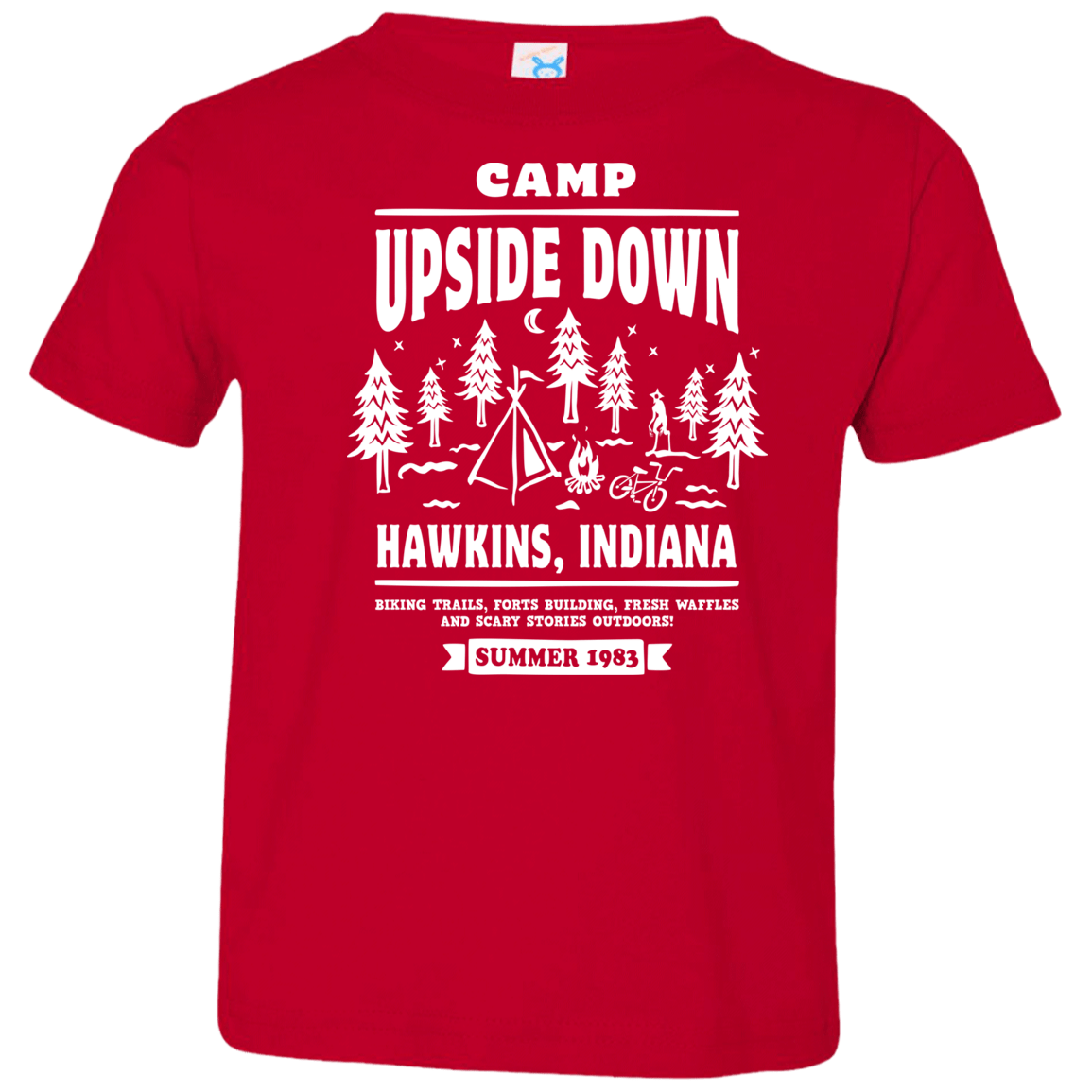 T-Shirts Red / 2T Camp Upside Down Toddler Premium T-Shirt