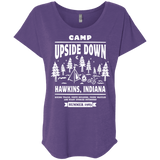 T-Shirts Purple Rush / X-Small Camp Upside Down Triblend Dolman Sleeve
