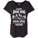 T-Shirts Vintage Black / X-Small Camp Upside Down Triblend Dolman Sleeve