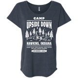 T-Shirts Vintage Navy / X-Small Camp Upside Down Triblend Dolman Sleeve