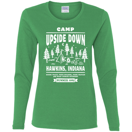 T-Shirts Irish Green / S Camp Upside Down Women's Long Sleeve T-Shirt