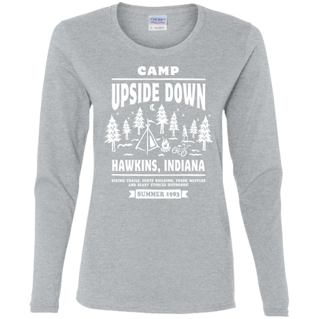 T-Shirts Sport Grey / S Camp Upside Down Women's Long Sleeve T-Shirt