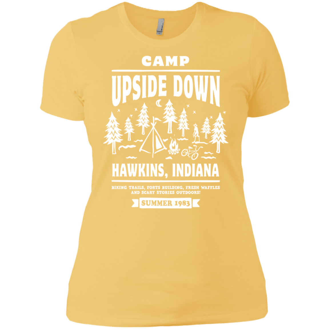 T-Shirts Banana Cream/ / X-Small Camp Upside Down Women's Premium T-Shirt