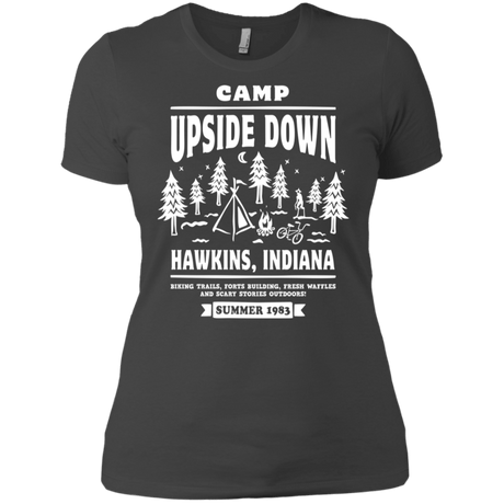 T-Shirts Heavy Metal / X-Small Camp Upside Down Women's Premium T-Shirt
