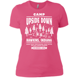 T-Shirts Hot Pink / X-Small Camp Upside Down Women's Premium T-Shirt