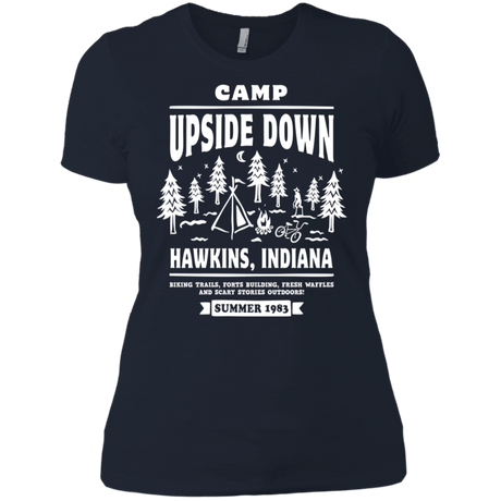T-Shirts Midnight Navy / X-Small Camp Upside Down Women's Premium T-Shirt