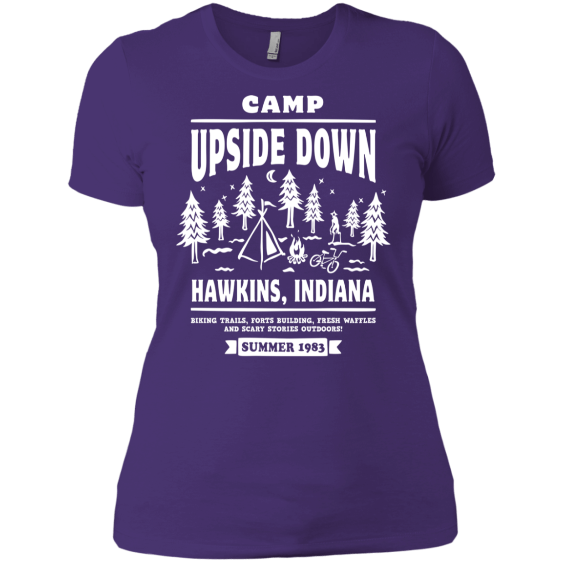 T-Shirts Purple Rush/ / X-Small Camp Upside Down Women's Premium T-Shirt