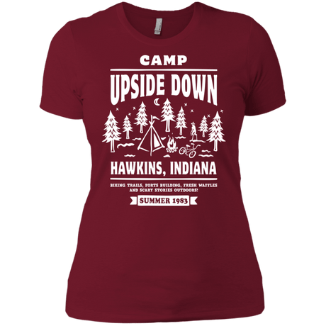 T-Shirts Scarlet / X-Small Camp Upside Down Women's Premium T-Shirt