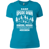 T-Shirts Turquoise / X-Small Camp Upside Down Women's Premium T-Shirt