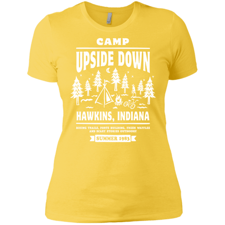 T-Shirts Vibrant Yellow / X-Small Camp Upside Down Women's Premium T-Shirt