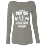 T-Shirts Venetian Grey / S Camp Upside Down Women's Triblend Long Sleeve Shirt