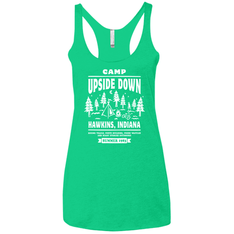 T-Shirts Envy / X-Small Camp Upside Down Women's Triblend Racerback Tank
