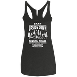 T-Shirts Vintage Black / X-Small Camp Upside Down Women's Triblend Racerback Tank