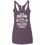 T-Shirts Vintage Purple / X-Small Camp Upside Down Women's Triblend Racerback Tank