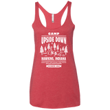 T-Shirts Vintage Red / X-Small Camp Upside Down Women's Triblend Racerback Tank
