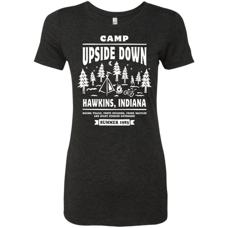 T-Shirts Vintage Black / S Camp Upside Down Women's Triblend T-Shirt
