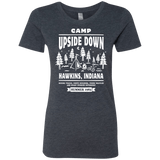 T-Shirts Vintage Navy / S Camp Upside Down Women's Triblend T-Shirt