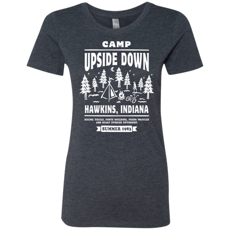 T-Shirts Vintage Navy / S Camp Upside Down Women's Triblend T-Shirt