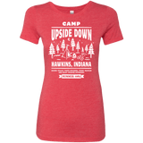 T-Shirts Vintage Red / S Camp Upside Down Women's Triblend T-Shirt