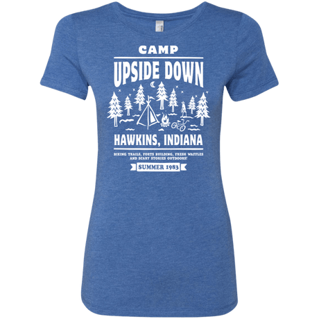 T-Shirts Vintage Royal / S Camp Upside Down Women's Triblend T-Shirt
