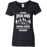 T-Shirts Black / S Camp Upside Down Women's V-Neck T-Shirt