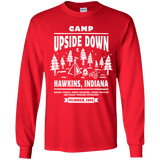 T-Shirts Red / YS Camp Upside Down Youth Long Sleeve T-Shirt