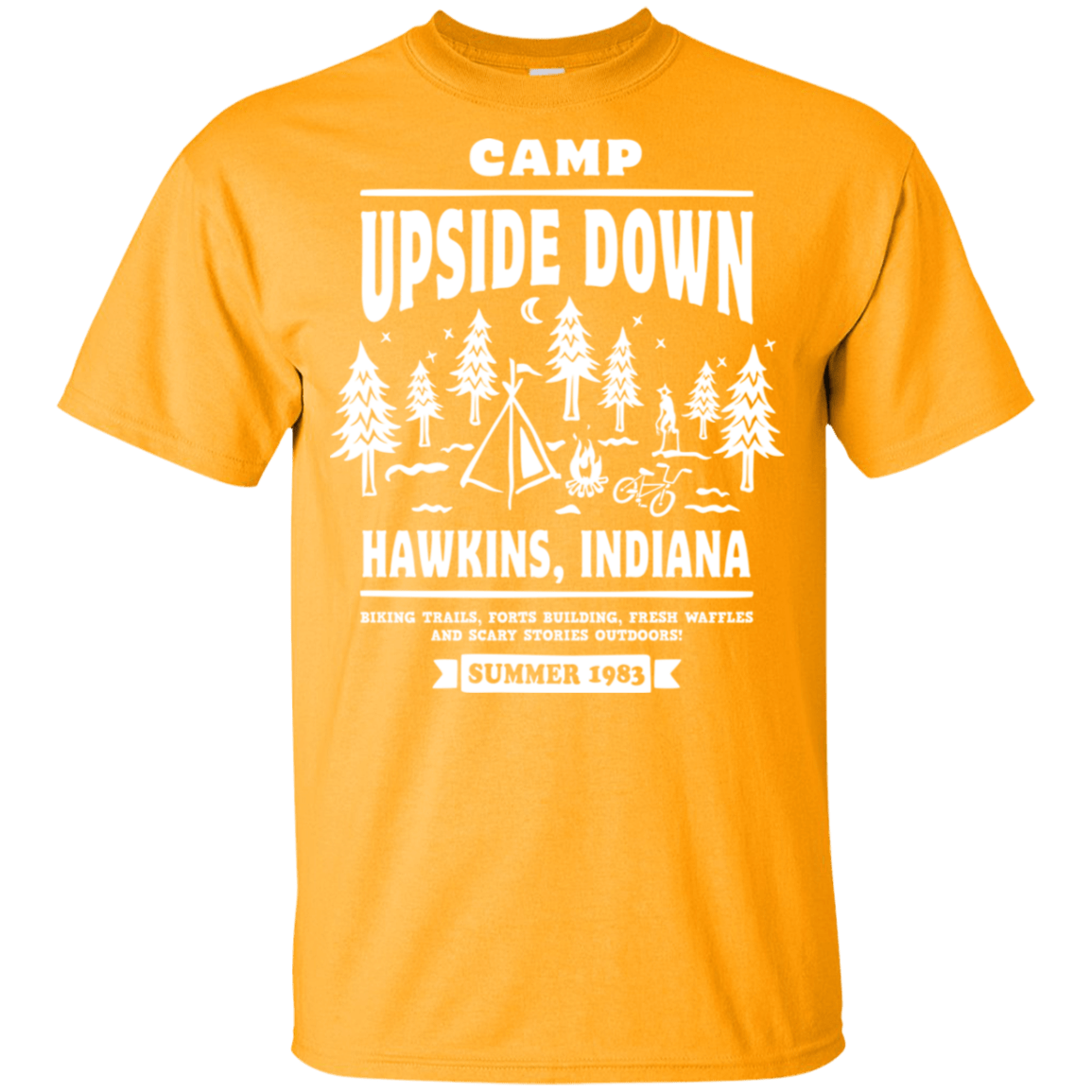 T-Shirts Gold / YXS Camp Upside Down Youth T-Shirt