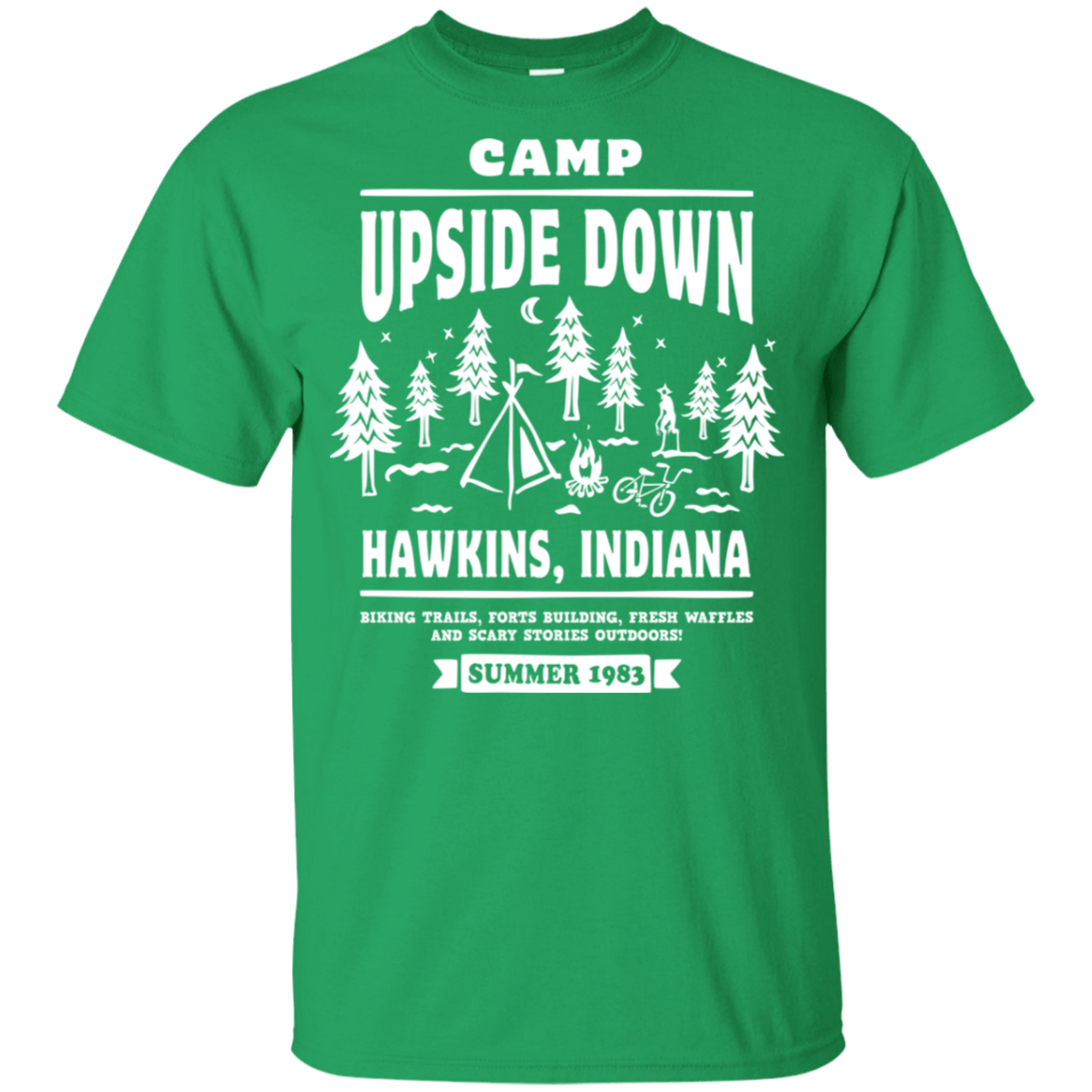 T-Shirts Irish Green / YXS Camp Upside Down Youth T-Shirt