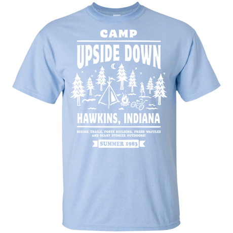 T-Shirts Light Blue / YXS Camp Upside Down Youth T-Shirt