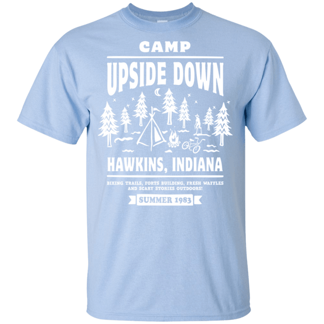 T-Shirts Light Blue / YXS Camp Upside Down Youth T-Shirt