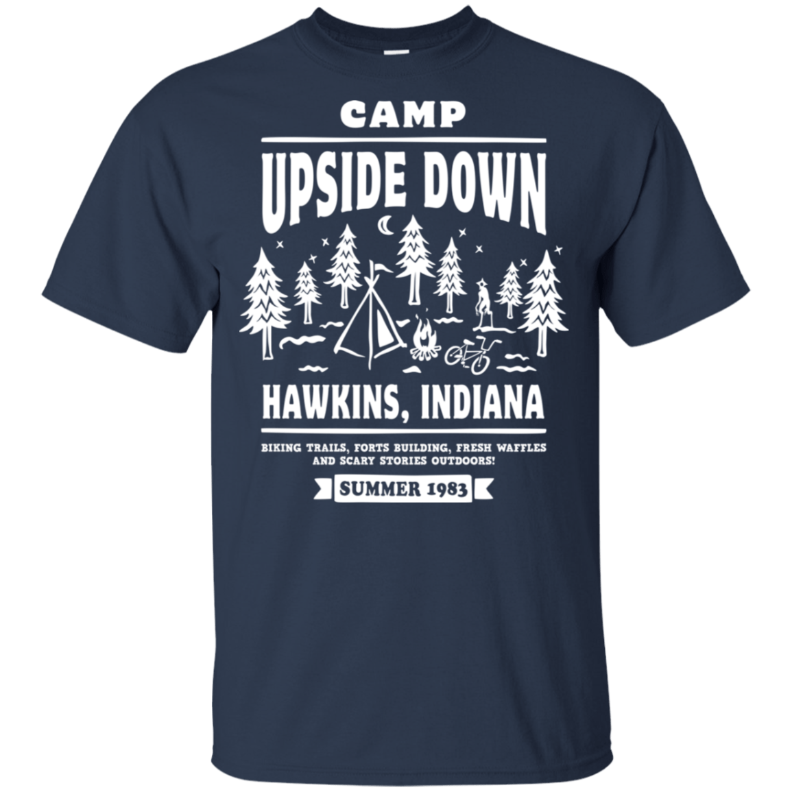 T-Shirts Navy / YXS Camp Upside Down Youth T-Shirt