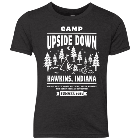 T-Shirts Vintage Black / YXS Camp Upside Down Youth Triblend T-Shirt