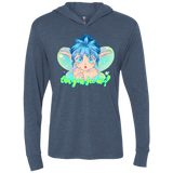 T-Shirts Indigo / X-Small Can you see me Triblend Long Sleeve Hoodie Tee