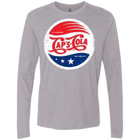 T-Shirts Heather Grey / Small Caps Cola Men's Premium Long Sleeve