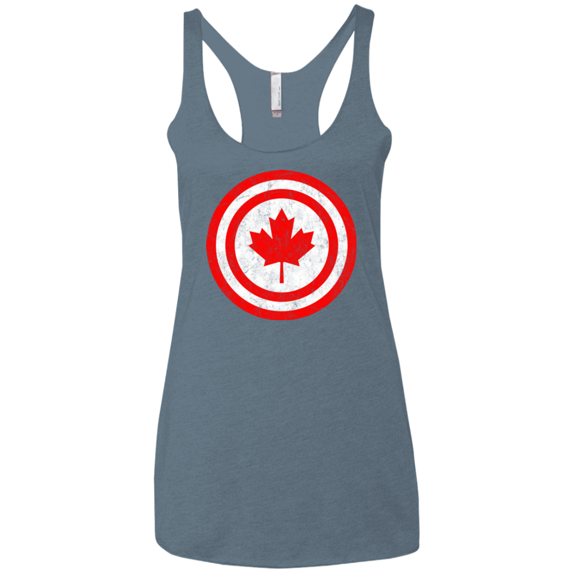 T-Shirts Indigo / X-Small Captain Canada Women's Triblend Racerback Tank