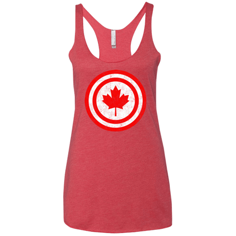 T-Shirts Vintage Red / X-Small Captain Canada Women's Triblend Racerback Tank