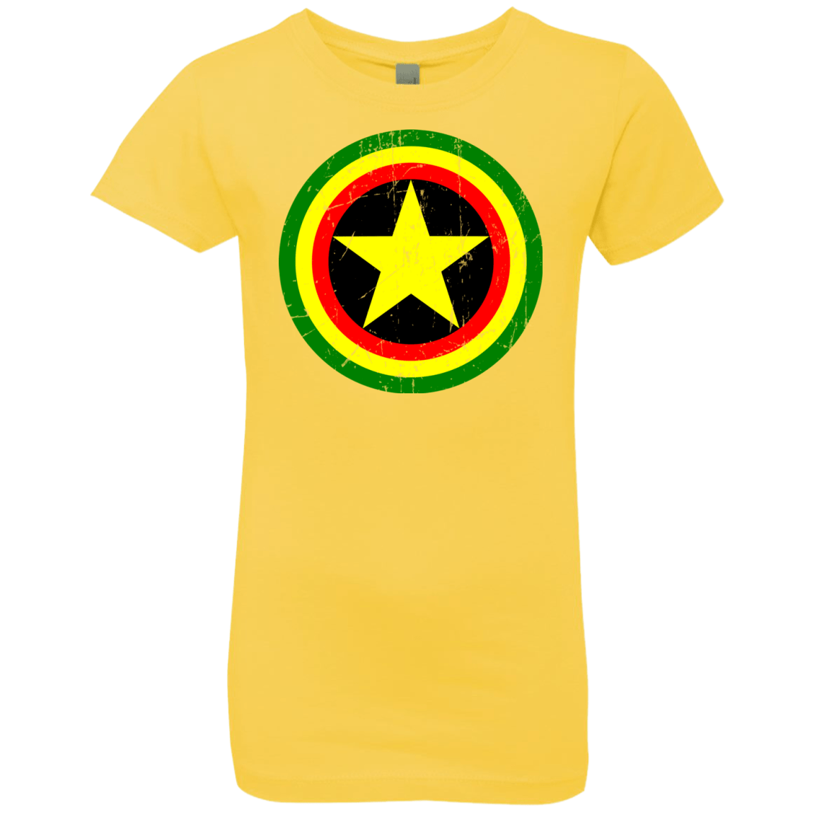 T-Shirts Vibrant Yellow / YXS Captain Rasta Girls Premium T-Shirt