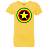 T-Shirts Vibrant Yellow / YXS Captain Rasta Girls Premium T-Shirt