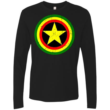 T-Shirts Black / Small Captain Rasta Men's Premium Long Sleeve