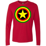 T-Shirts Red / Small Captain Rasta Men's Premium Long Sleeve